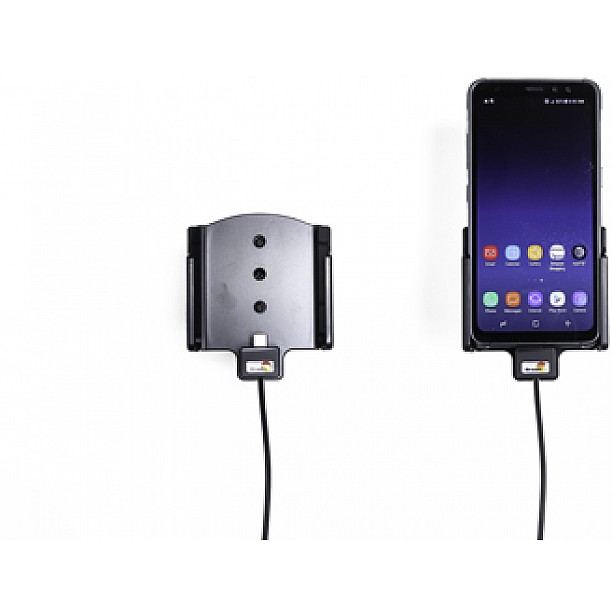 Brodit houder - Samsung Galaxy S8 Actieve houder met 12V USB plug Brodit houder - Samsung Galaxy S8 Actieve houder met 12V USB plug