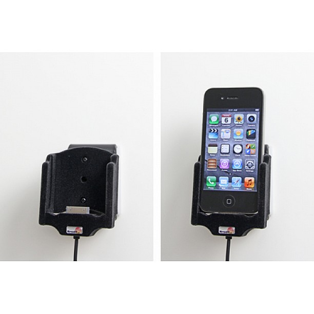 Brodit houder - Apple iPhone 4/4S Actieve houder met vaste voeding Brodit houder - Apple iPhone 4/4S Actieve houder met vaste voeding