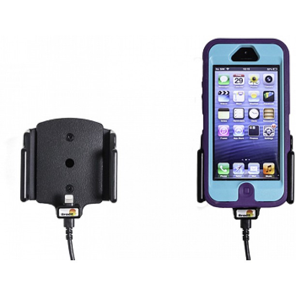 Brodit houder - Apple iPhone 5 / 5C / 5S / SE Actieve verstelbare houder met vaste voeding