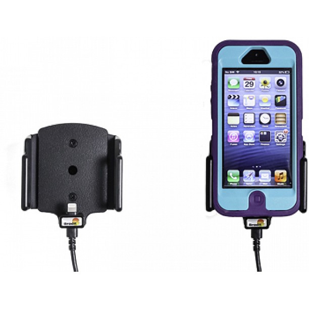 Brodit houder - Apple iPhone 5 / 5C / 5S / SE Actieve verstelbare houder met vaste voeding Brodit houder - Apple iPhone 5 / 5C / 5S / SE Actieve verstelbare houder met vaste voeding