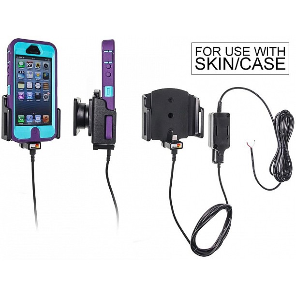 Brodit houder - Apple iPhone 5 / 5C / 5S / SE Actieve verstelbare houder met vaste voeding Brodit houder - Apple iPhone 5 / 5C / 5S / SE Actieve verstelbare houder met vaste voeding