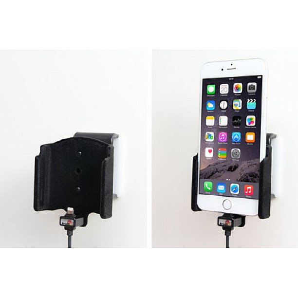 Brodit houder - Apple iPhone 6S Plus/7 Plus/8 Plus/Xs Max Actieve houder met vaste voeding Brodit houder - Apple iPhone 6S Plus/7 Plus/8 Plus/Xs Max Actieve houder met vaste voeding