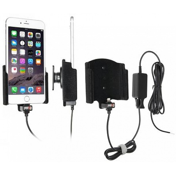 Brodit houder - Apple iPhone 6S Plus/7 Plus/8 Plus/Xs Max Actieve houder met vaste voeding Brodit houder - Apple iPhone 6S Plus/7 Plus/8 Plus/Xs Max Actieve houder met vaste voeding