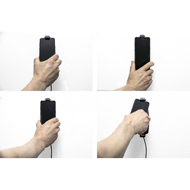 Brodit houder - Samsung Galaxy S8 / S9 / S10 houder met hoes met vaste voeding Brodit houder - Samsung Galaxy S8 / S9 / S10 houder met hoes met vaste voeding