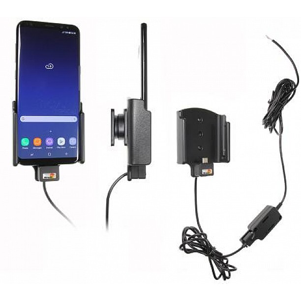 Brodit houder - Samsung Galaxy S8 Actieve houder met vaste voeding Brodit houder - Samsung Galaxy S8 Actieve houder met vaste voeding