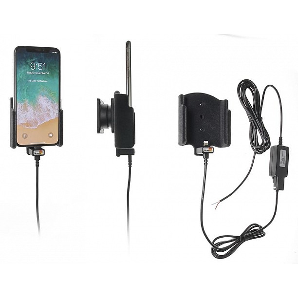 Brodit houder - Apple iPhone X / Xs Actieve houder met vaste voeding Brodit houder - Apple iPhone X / Xs Actieve houder met vaste voeding