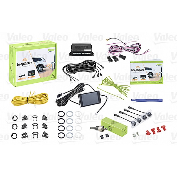 Valeo Beep & Park Kit 2 4 sensoren + 1 lcd-display Montage voor of achter-bumper