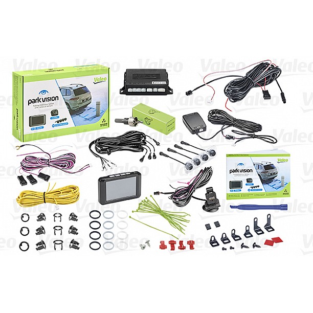 Valeo Beep & Park Vision 1 camera + lcd-display Montage achter Valeo Beep & Park Vision 1 camera + lcd-display Montage achter