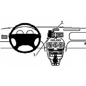 Houder - Brodit ProClip - MG TF/ ZR - Rover 200/ 25 Center mount