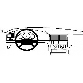 Houder - Brodit ProClip - Mercedes Benz C-Klasse (180-320) 1993-1999 Left mount