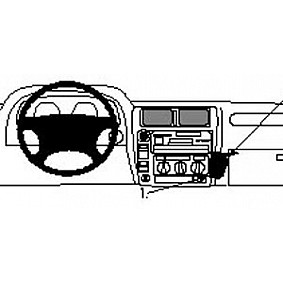 Houder - Brodit ProClip - Toyota LandCruiser 90 1997-2002 Angled mount. LET OP: UITLOPEND ARTIKEL, KAN NIET RETOUR!