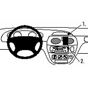 Houder - Brodit ProClip - Renault Mégane I 1996-2002 Angled mount