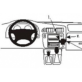 Houder - Brodit ProClip - Nissan Patrol 1998-2010 Angled mount