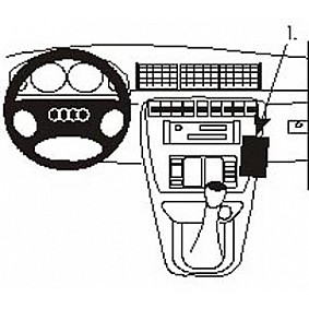Houder - Brodit ProClip - Audi A4/ S4/  1995-1999 Angled mount