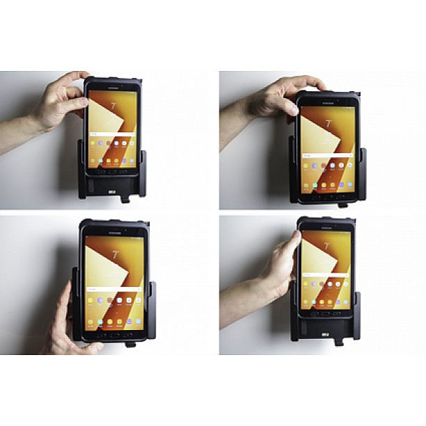 Samsung Galaxy Tab Active 2 Passieve houder met swivelmount. Met hoes Samsung Galaxy Tab Active 2 Passieve houder met swivelmount. Met hoes