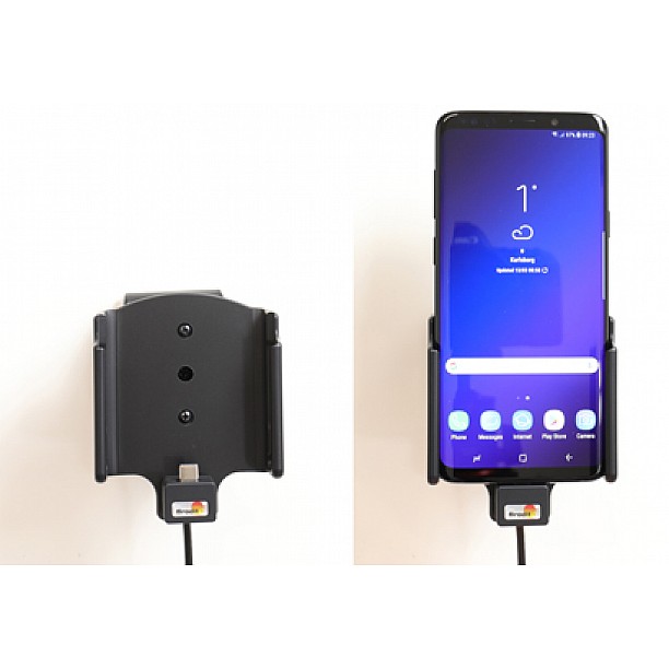 Brodit houder - Samsung Galaxy S9 Plus Actieve houder met 12/24V lader Brodit houder - Samsung Galaxy S9 Plus Actieve houder met 12/24V lader
