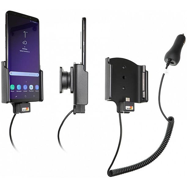 Brodit houder - Samsung Galaxy S9 Plus Actieve houder met 12/24V lader Brodit houder - Samsung Galaxy S9 Plus Actieve houder met 12/24V lader