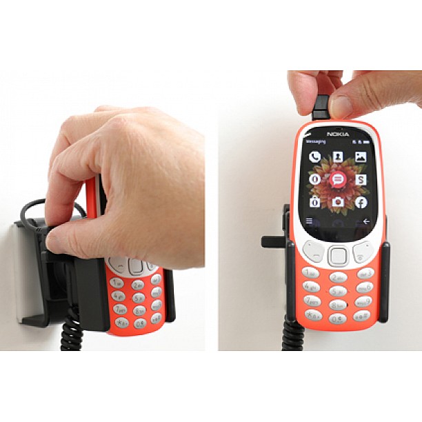 Brodit houder - Nokia 3310 4G, 3G (2018) Actieve houder met 12/24V lader Brodit houder - Nokia 3310 4G, 3G (2018) Actieve houder met 12/24V lader