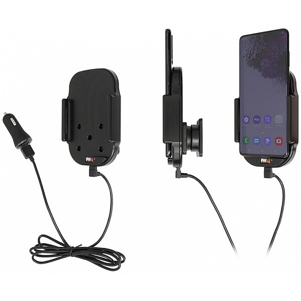 Brodit houder - Samsung Galaxy S20 Plus Qi Wireless Actieve houder met 12V USB plug Brodit houder - Samsung Galaxy S20 Plus Qi Wireless Actieve houder met 12V USB plug