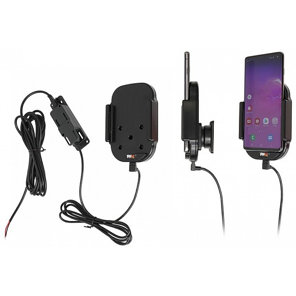 Brodit houder - Samsung Galaxy S10 Qi Wireless Actieve houder met vaste voeding Brodit houder - Samsung Galaxy S10 Qi Wireless Actieve houder met vaste voeding