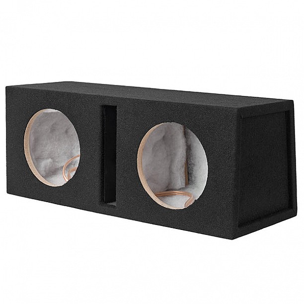GAS Audio Power Gepoorte Subwooferkist 2x8 GAS Audio Power Gepoorte Subwooferkist 2x8