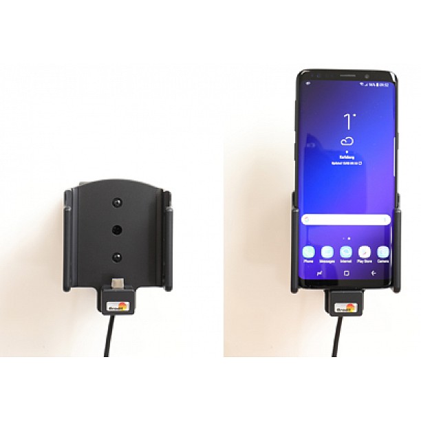 Brodit houder - Samsung Galaxy S9 Actieve houder met 12/24V lader Brodit houder - Samsung Galaxy S9 Actieve houder met 12/24V lader