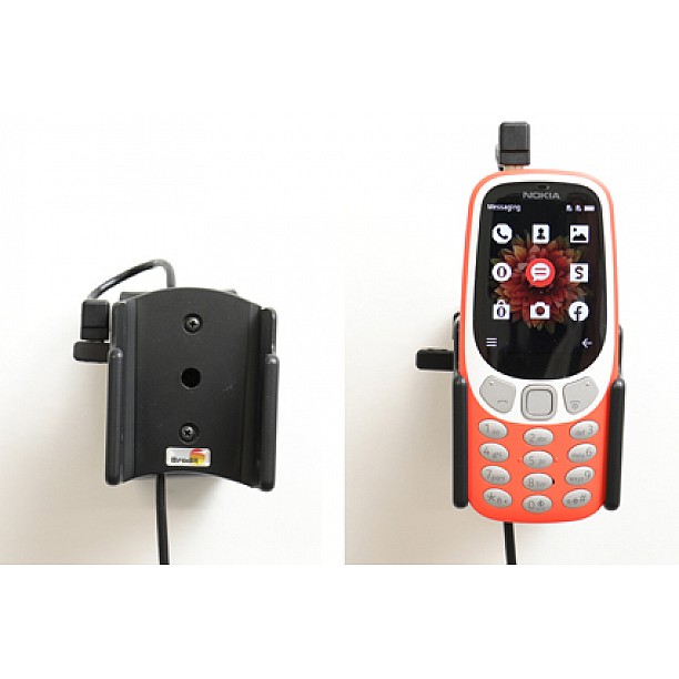 Brodit houder - Nokia 3310 Actieve houder met 12V USB plug Brodit houder - Nokia 3310 Actieve houder met 12V USB plug