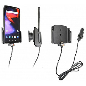 Brodit houder - OnePlus 6/6T/7 Actieve houder met 12V USB plug (met skin))