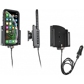 Brodit houder - Apple iPhone Xs Max / iPhone 11 Pro Max Actieve verstelbare houder met 12V USB plug