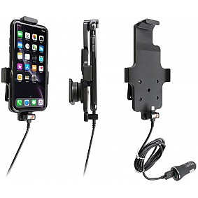 Brodit houder - Apple iPhone XR / 11 met skin Actieve houder met 12V USB plug