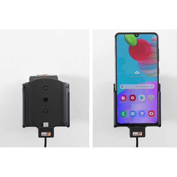 Brodit houder - Samsung Galaxy A41 (SM-A415F) Actieve houder met 12V Sig-plug Brodit houder - Samsung Galaxy A41 (SM-A415F) Actieve houder met 12V Sig-plug