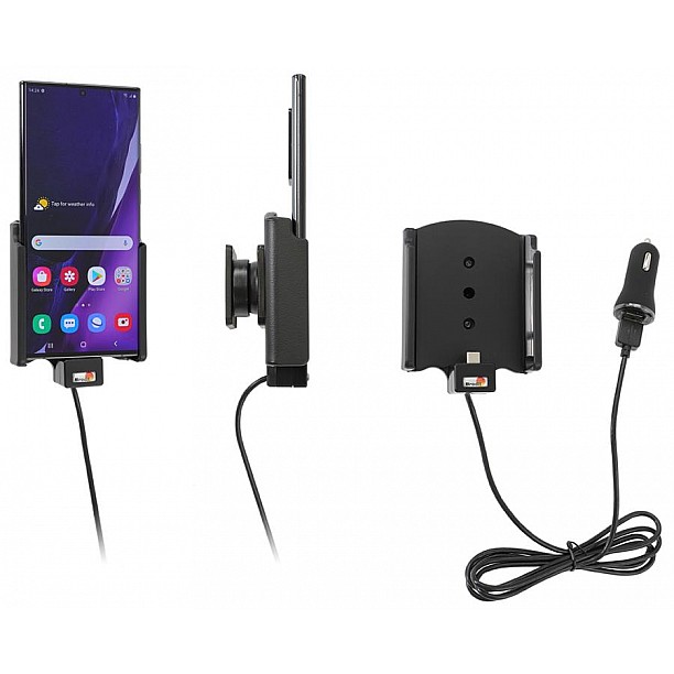 Brodit houder - Samsung Galaxy Note 20 ULTRA 5G Actieve houder met 12V Sig-plug Brodit houder - Samsung Galaxy Note 20 ULTRA 5G Actieve houder met 12V Sig-plug