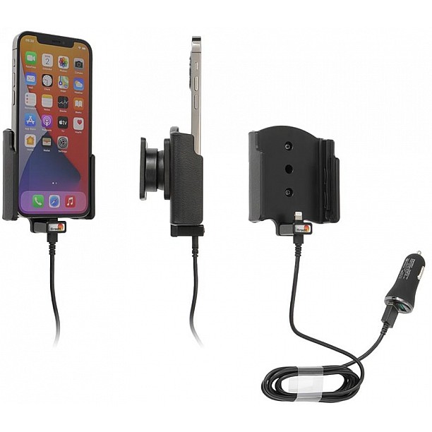 Brodit houder - Apple iPhone 12 / 12 Pro  Actieve houder met 12V USB sig-plug