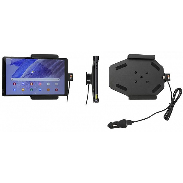 Samsung Galaxy Tab A7 Lite Actieve houder met 12V USB plug Samsung Galaxy Tab A7 Lite Actieve houder met 12V USB plug