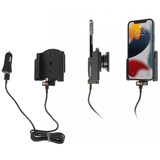 Brodit houder - Apple iPhone 13/14/ Pro , Actieve  houder met 12V USB SIG-Plug