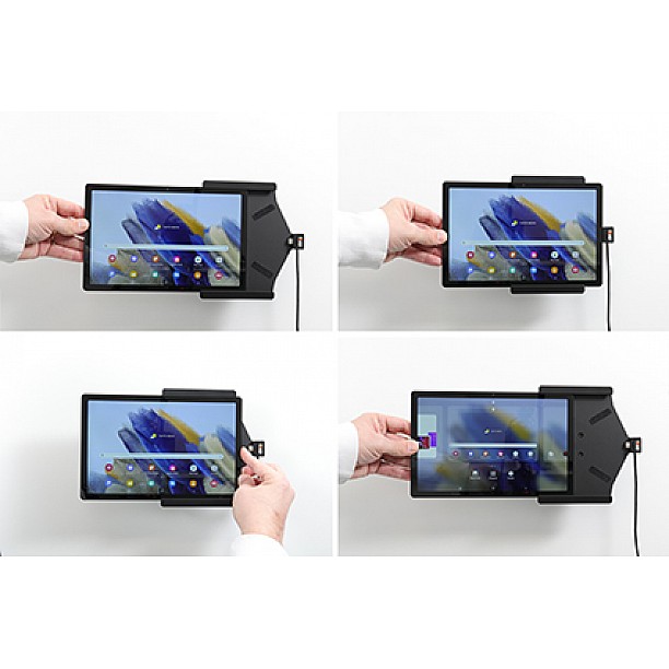 Samsung Galaxy Tab A8 SM-X200/X205 Actieve houder met 12V USB plug Samsung Galaxy Tab A8 SM-X200/X205 Actieve houder met 12V USB plug