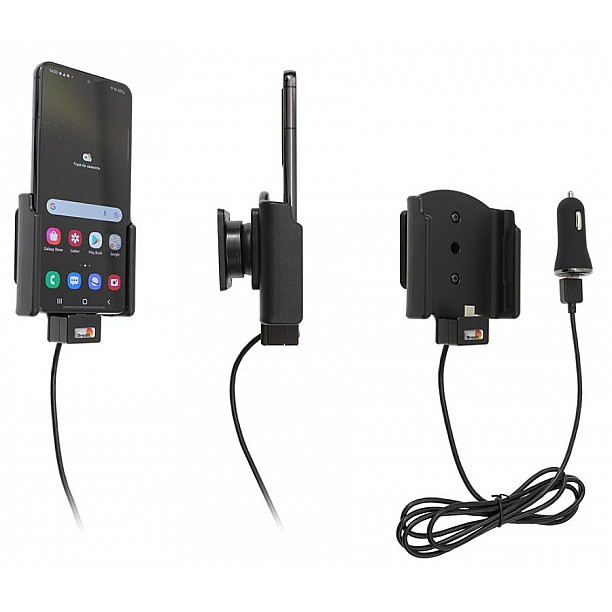 Brodit houder - Samsung Galaxy S22 Actieve houder met 12V USB plug Brodit houder - Samsung Galaxy S22 Actieve houder met 12V USB plug