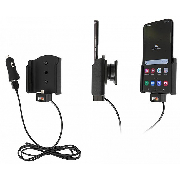Brodit houder - Samsung Galaxy S22 Actieve houder met 12V USB plug Brodit houder - Samsung Galaxy S22 Actieve houder met 12V USB plug