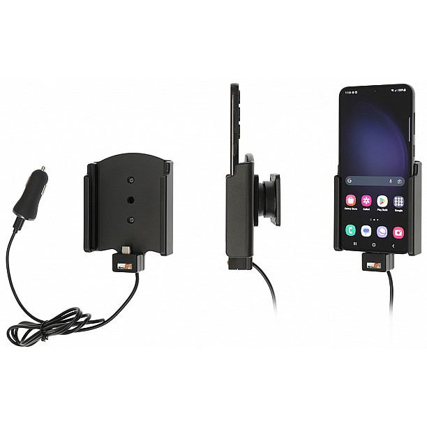 Brodit houder - Samsung Galaxy S23 Plus Actieve houder met 12V USB plug Brodit houder - Samsung Galaxy S23 Plus Actieve houder met 12V USB plug