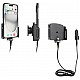 Brodit houder - Apple iPhone 15 Plus / 15 Pro Max , Actieve verstelbare  houder met 12V USB SIG-Plug 70-83mm