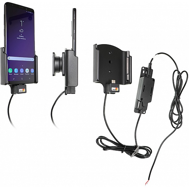 Brodit houder - Samsung Galaxy S9 Plus Actieve houder met vaste voeding Brodit houder - Samsung Galaxy S9 Plus Actieve houder met vaste voeding