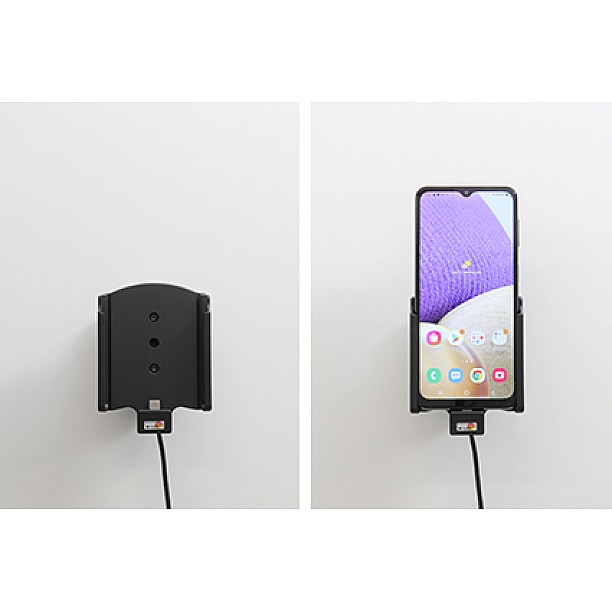 Brodit houder - Samsung Galaxy A32 Actieve houder met vaste voeding Brodit houder - Samsung Galaxy A32 Actieve houder met vaste voeding