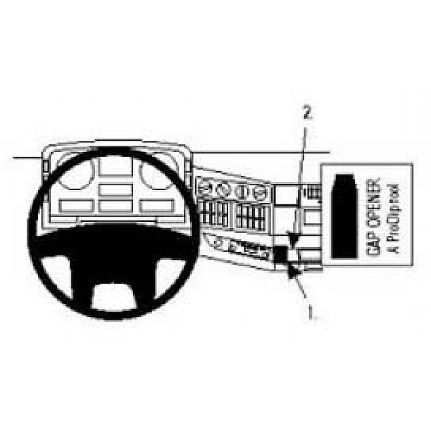 Houder - Brodit ProClip - MAN TG-Serie 2000-2014 Angled mount Houder - Brodit ProClip - MAN TG-Serie 2000-2014 Angled mount