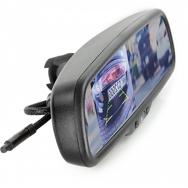 4,3 inch spiegelmonitor (zeer scherp beeld) 2 video-ingangen