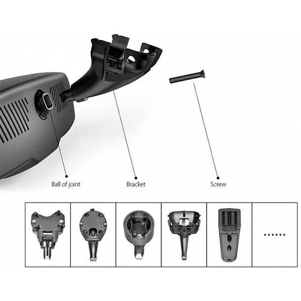 4,3 inch zelf dimmende spiegelmonitor 2 video-ingangen