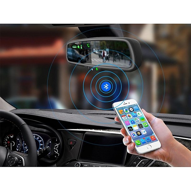 4,3 inch spiegelmonitor incl. Bluetooth handsfree functie 2 video ingangen