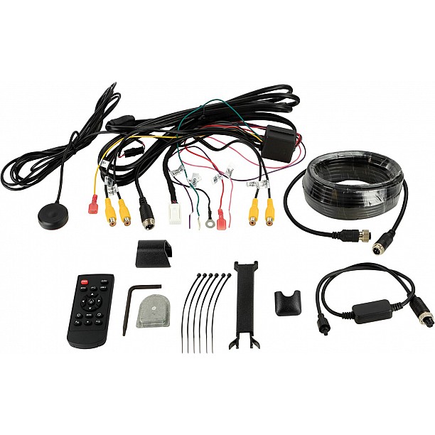 7,2 inch spiegel monitor incl 4 RCA ingangen 7,2 inch spiegel monitor incl 4 RCA ingangen