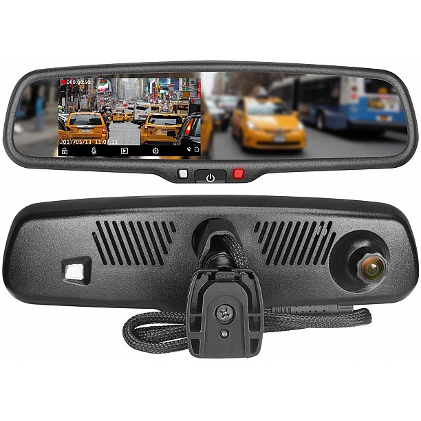 4,3 inch spiegelmonitor incl. Full HD dashcam + DVR-functie