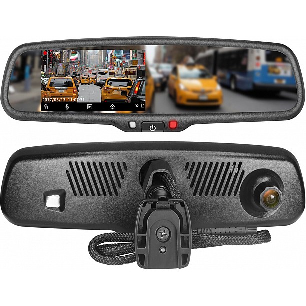 4,3 inch spiegelmonitor incl. Full HD dashcam + DVR-functie