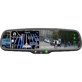 4,3 inch spiegelmonitor incl. Win CE Navigatie + Bluetooth handfree